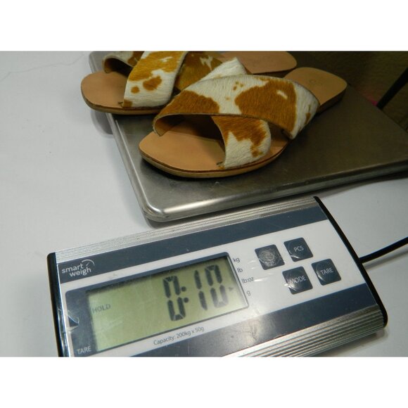 Seychelles Womens Cowhide Leather Sandals Size 7.5 Made In Italy Brown Tan Cow - Picture 14 of 14